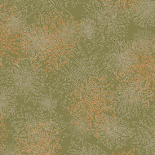 Floral Elements - FE-509-Dusty Olive