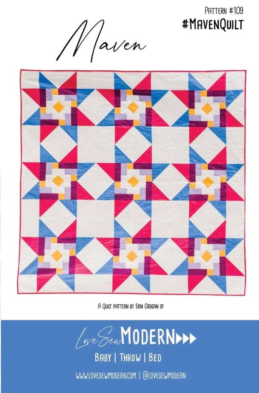 Maven Quilt Pattern by Love Sew Modern