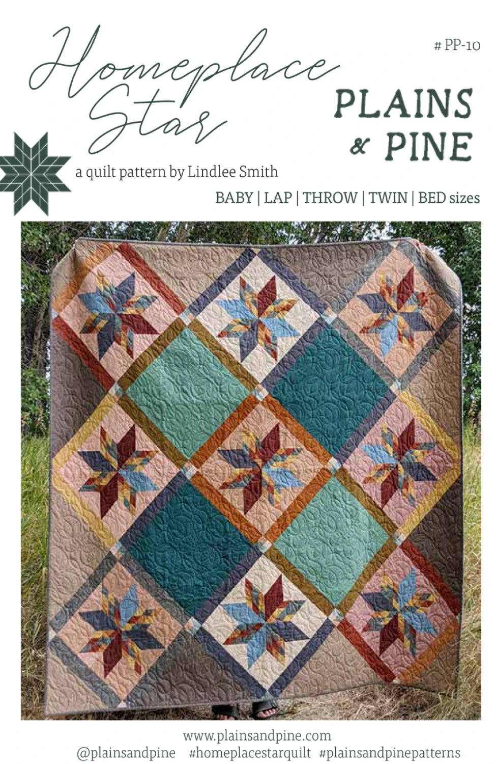 Homeplace Star Quilt Pattern by Plains & Pine