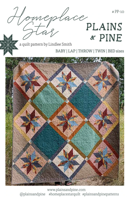 Homeplace Star Quilt Pattern by Plains & Pine
