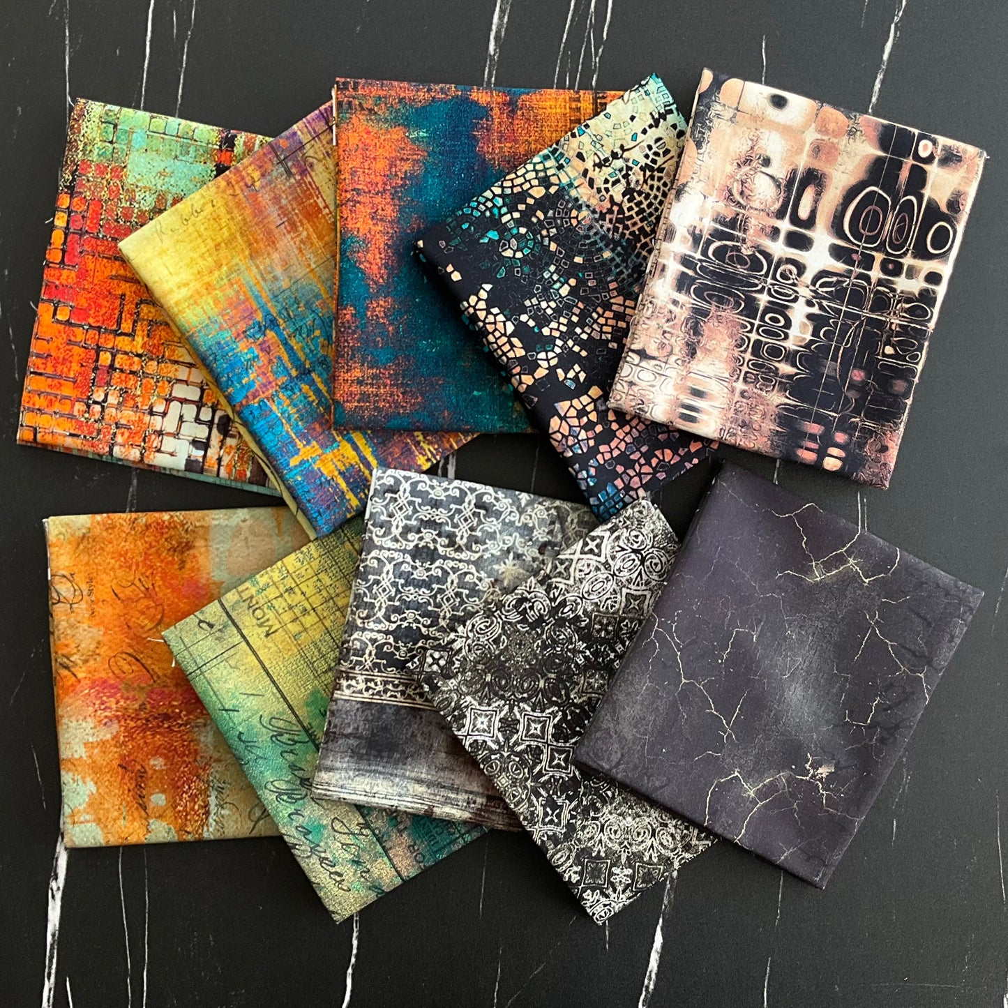 Eclectic Elements par Tim Holtz - Spark Pack Quilt Kit avec Abandoned - 4 options de motifs