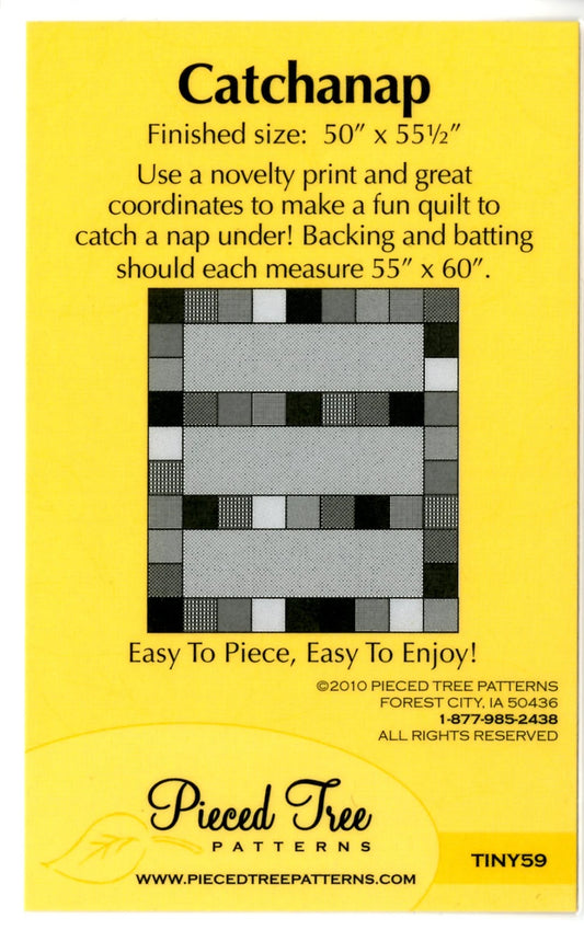 Catchanap Quilt Pattern by Pieced Tree Quilts