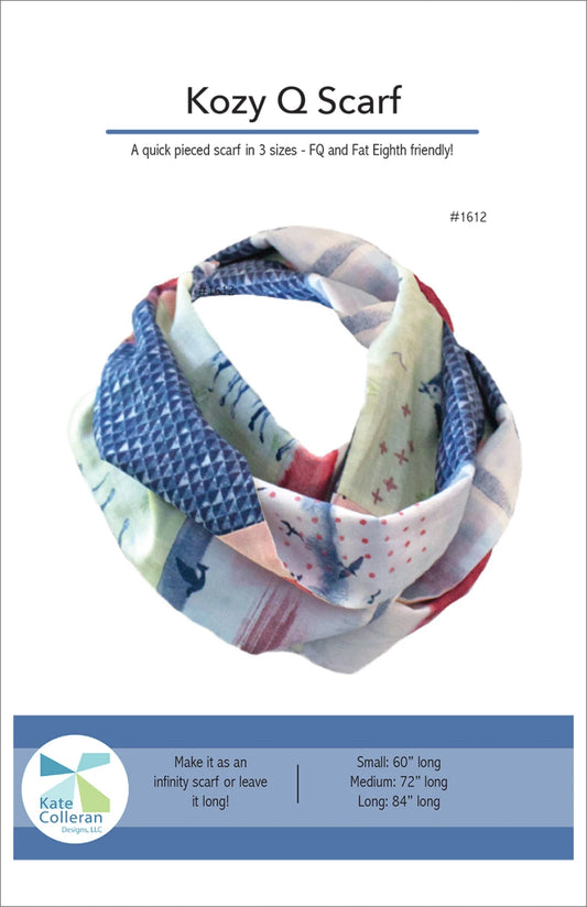 Kozy Q Scarf Pattern by Kate Colleran Designs