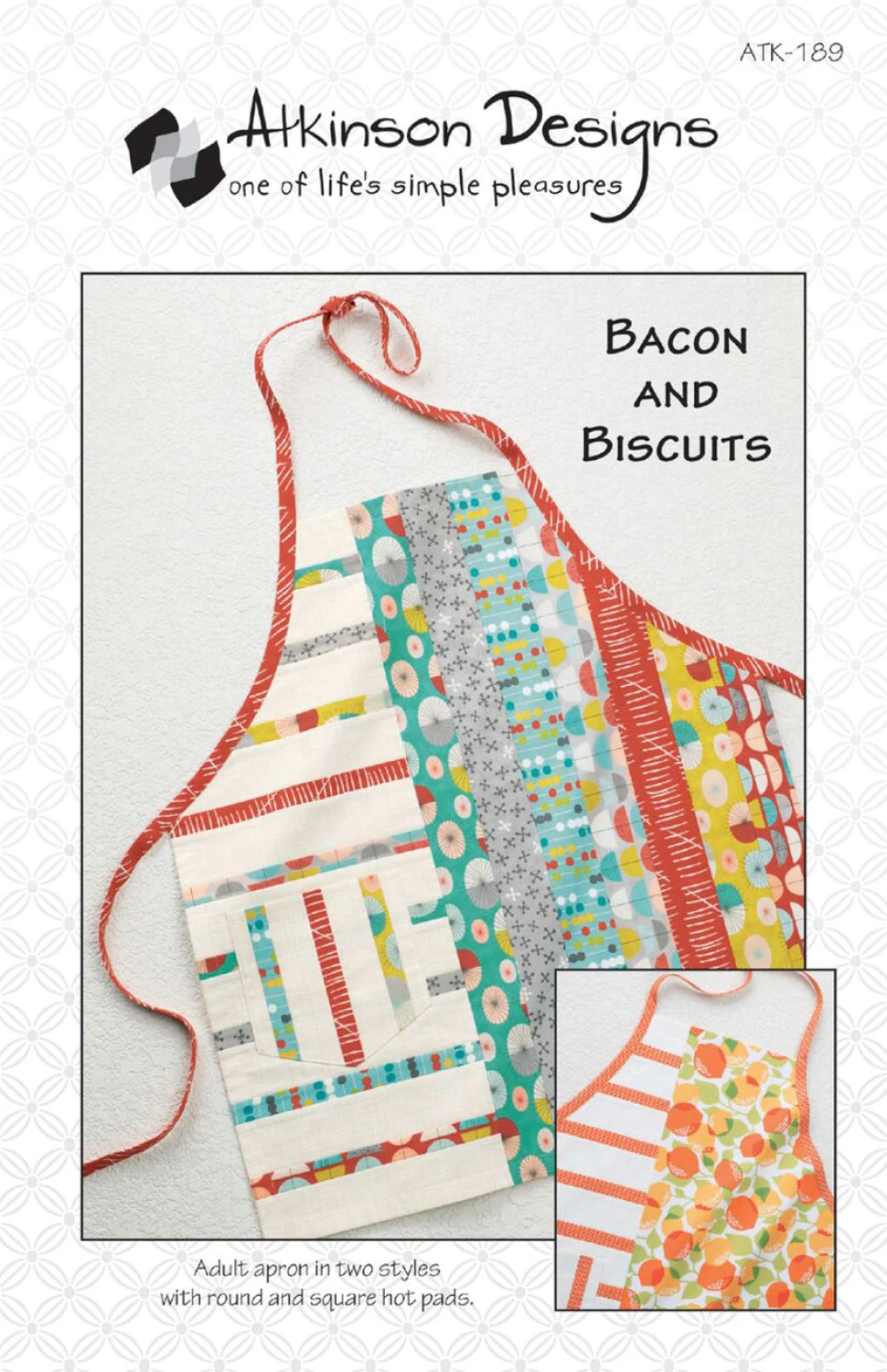 Bacon and Biscuits Apron Pattern by Atkinson Designs