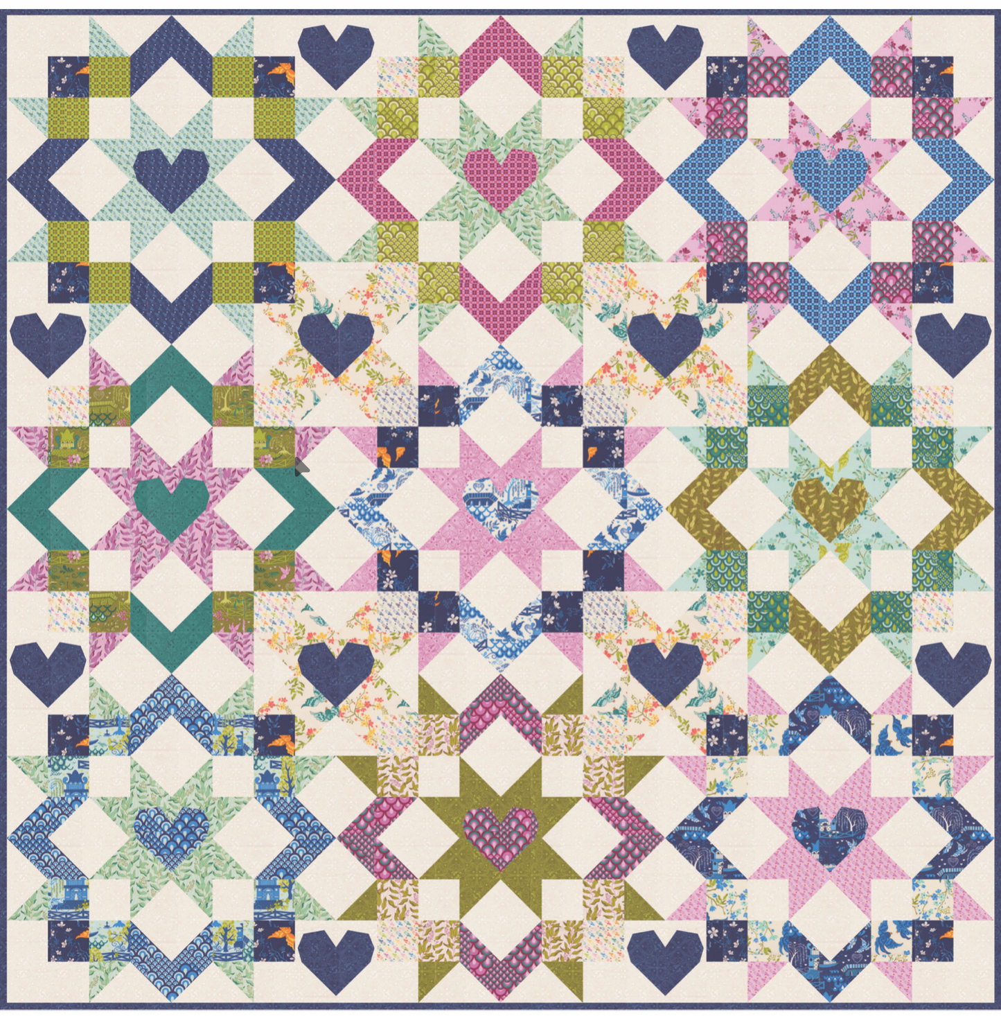 Legendary Love by Sarah Thomas of Sariditty : Star Crossed Lovers Quilt Kit