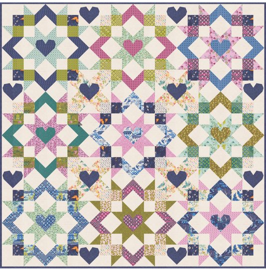 Legendary Love by Sarah Thomas of Sariditty : Star Crossed Lovers Quilt Kit