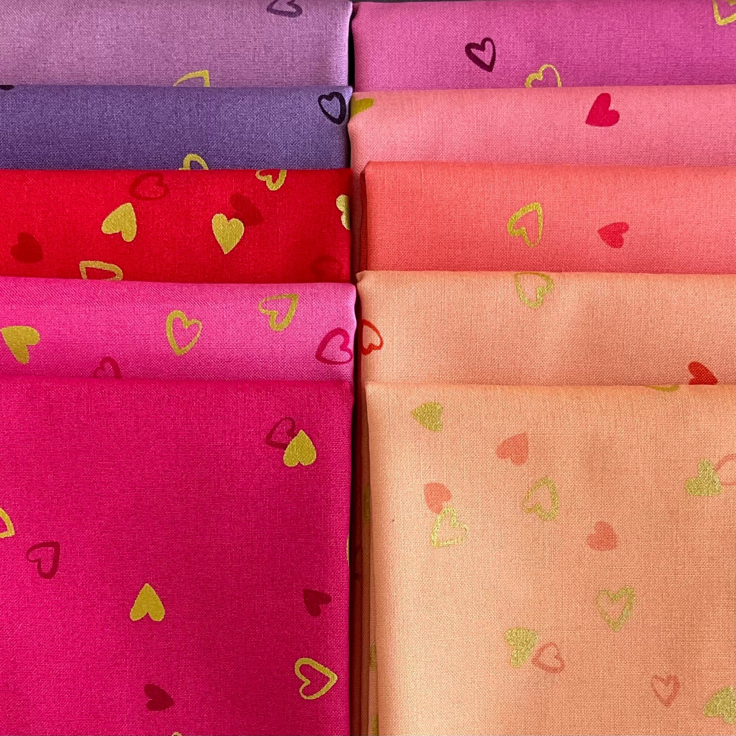 I Heart Ombre Metallic by V & Co. : Fabric Bundles