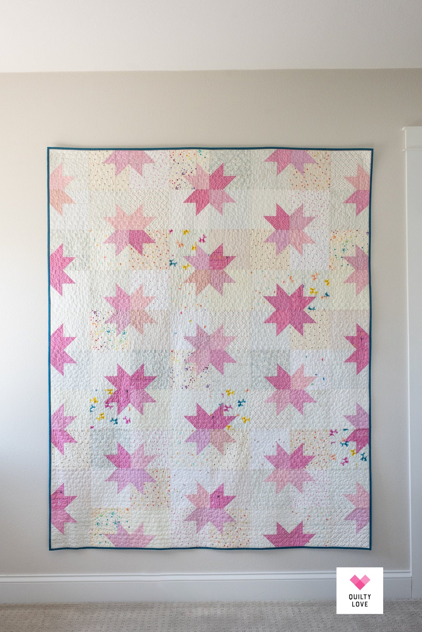 Modèle de courtepointe Star Pop II par Quilty Love