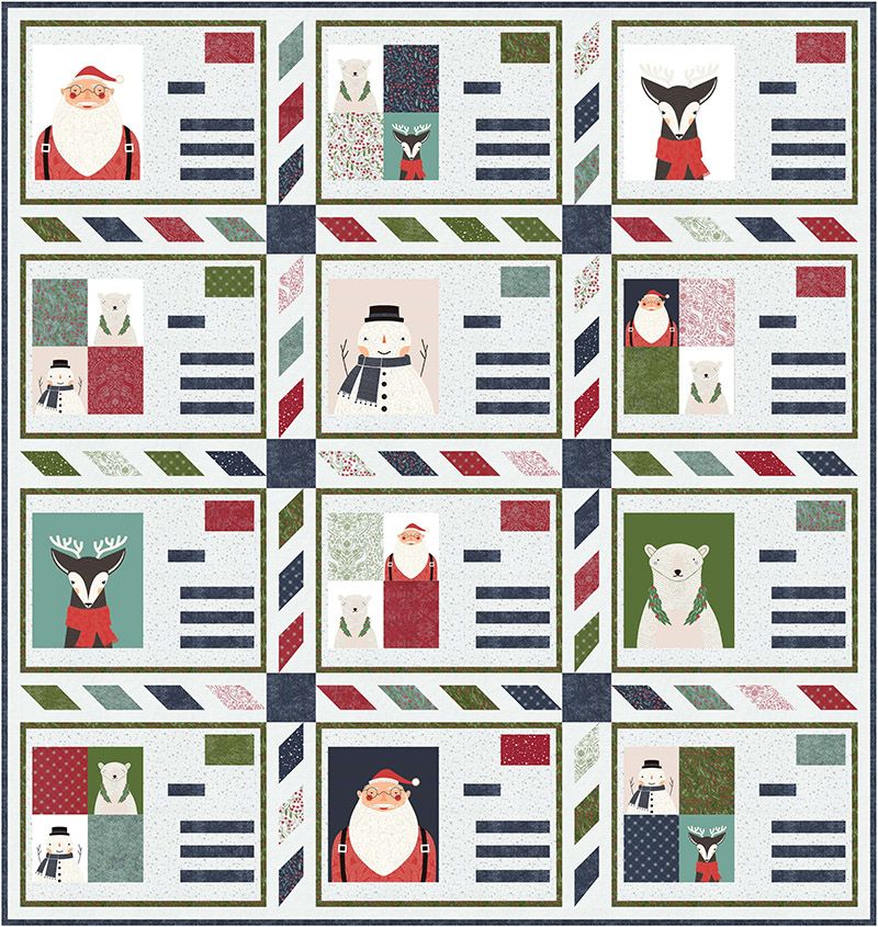 Holiday Cards Quilt Pattern by Ginigber