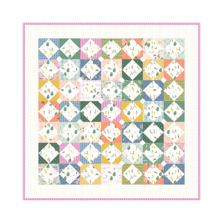 Community Block Party Quilt Pattern by Citrus & Mint Designs