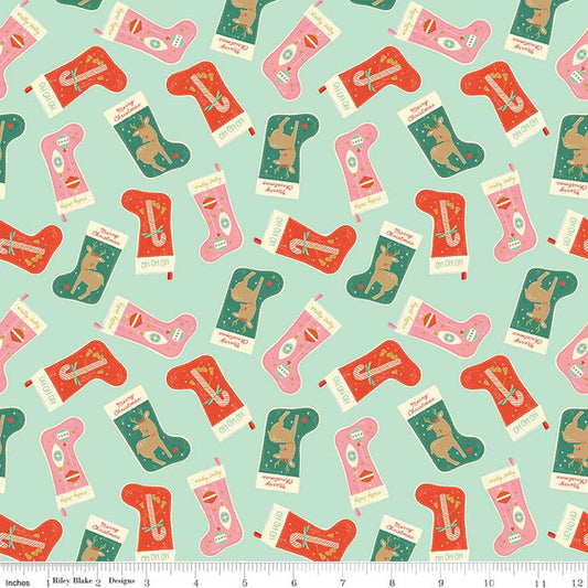 Holiday Cheer by My Minds Eye : Stockings Mint