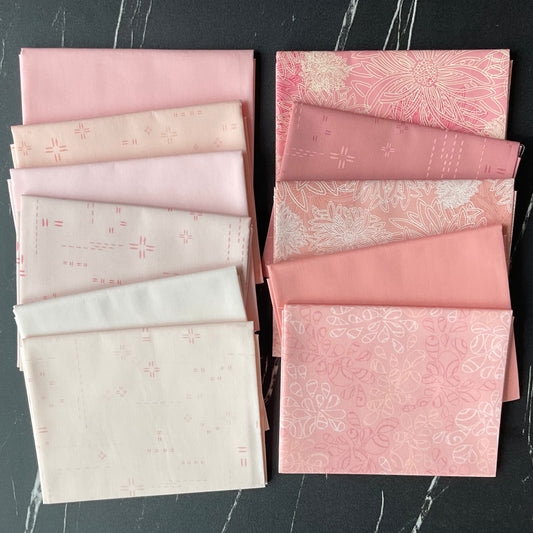 Elements/Pure Solids Bundles by Art Gallery Fabric : Blush