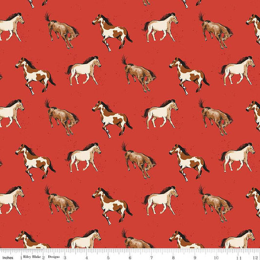 Wild Rose by RBD Designers : Horses Red