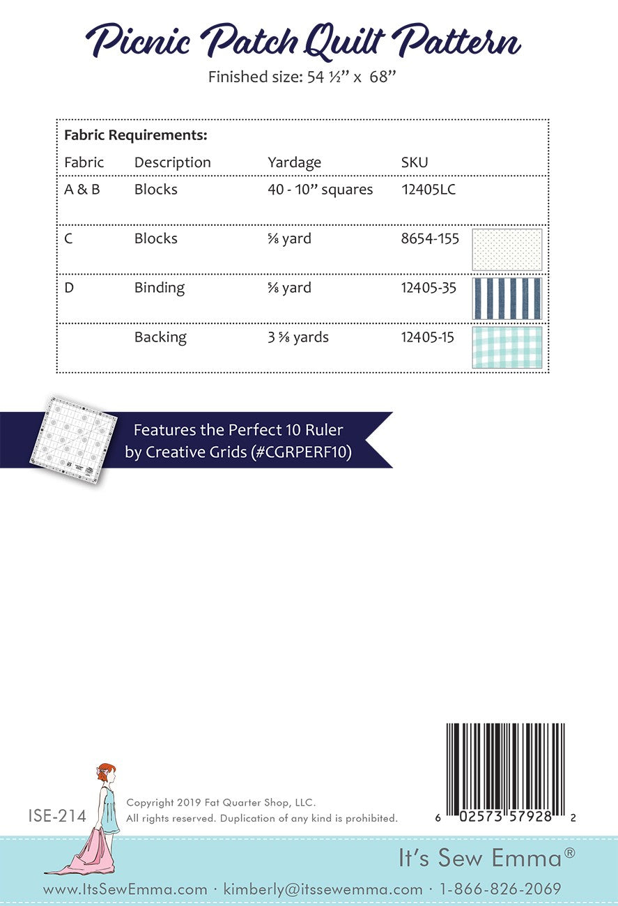 Picnic Patch Quilt # ISE-214 - Special Order
