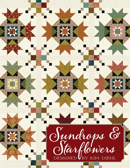 Sundrops & Starflowers Quilt Pattern # ISE-278 - Special Order (exp 11/15/24)