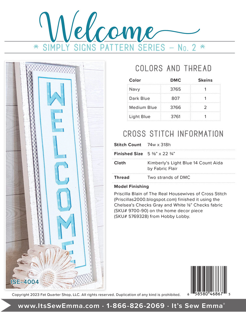 Welcome Simply Signs # ISE-4004 - Special Order