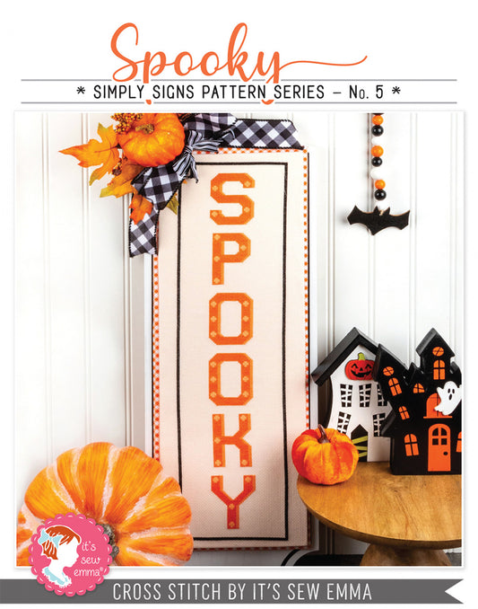 Spooky Simply Signs Cross Stitch Pattern # ISE-4007 - Special Order