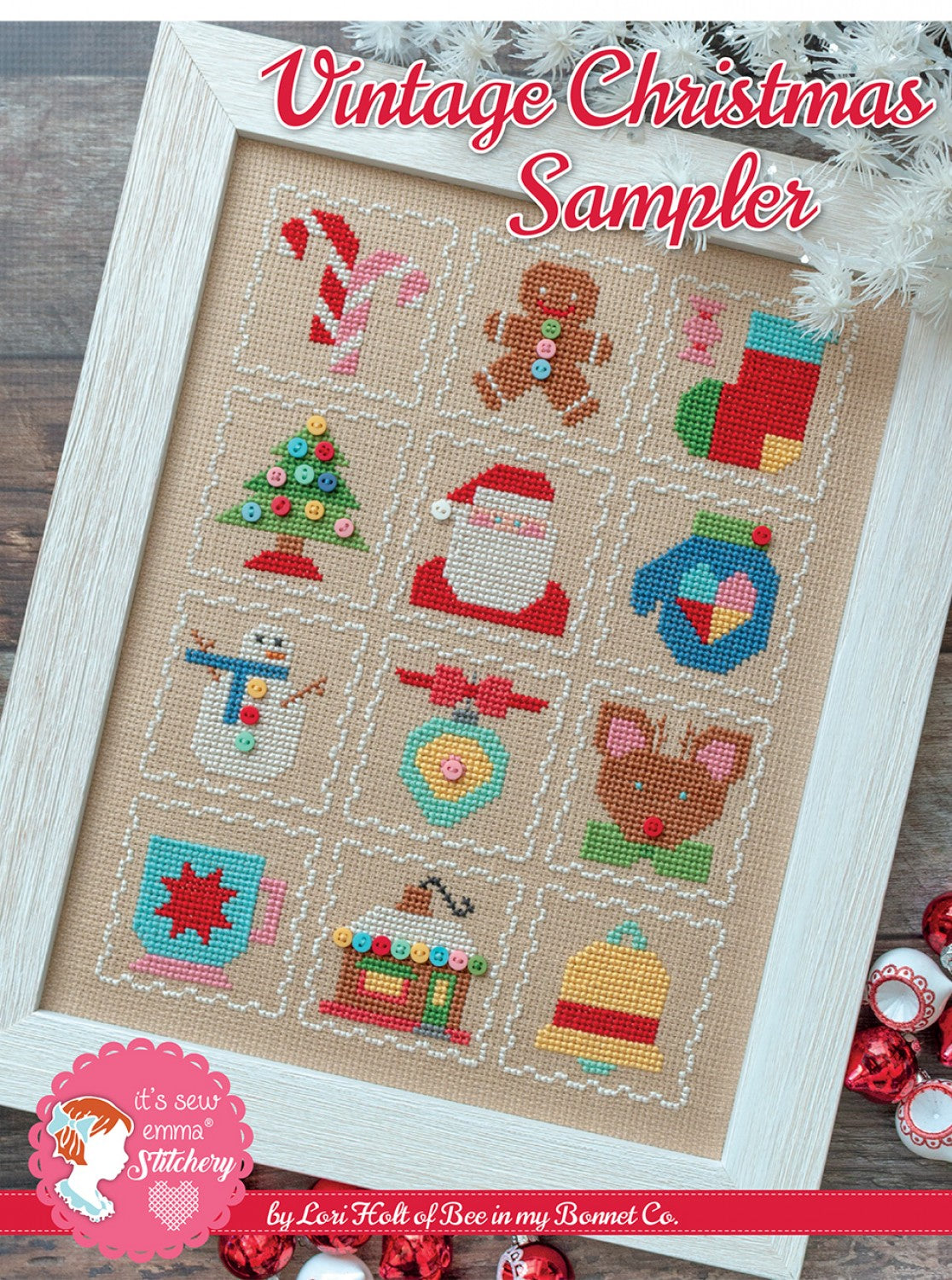 Vintage Christmas Sampler Cross Stitch Pattern # ISE-402 - Special Order