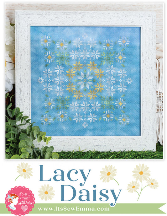 Lacy Daisy Cross Stitch Pattern # ISE-4023 - Special Order