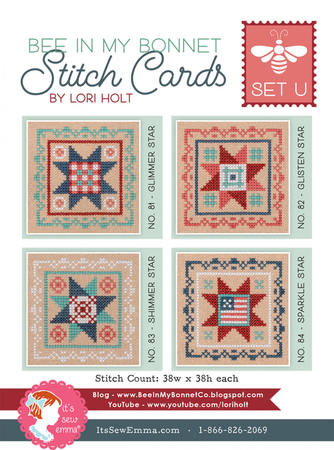 Stitch Card Set U # ISE-4058 - Special Order