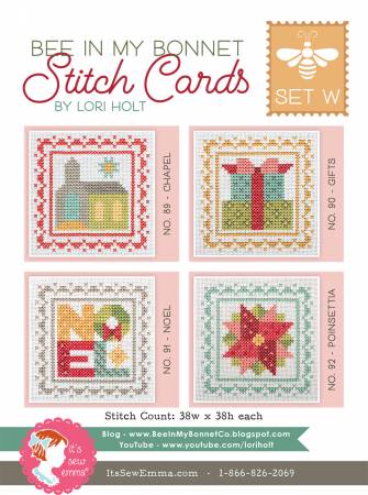 Bee In My Bonnet Stitch Card Set W # ISE-4060 - Special Order (Expected December 2024)