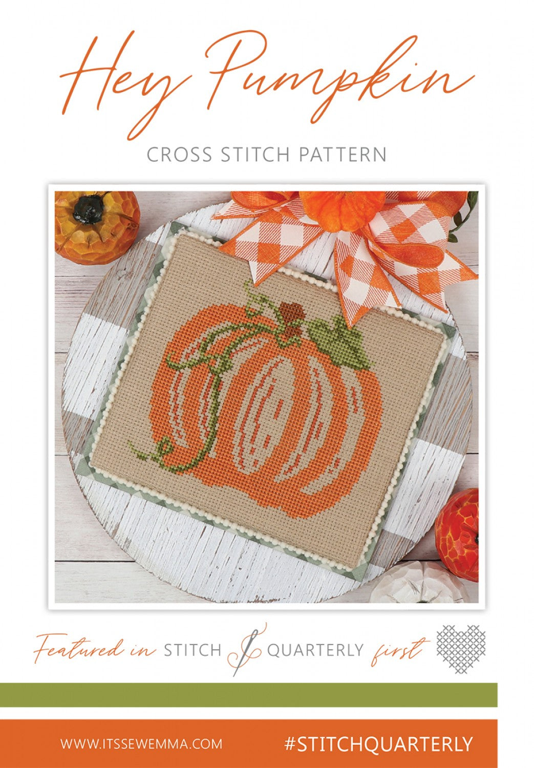 Hey Pumpkin Cross Stitch Pattern # ISE-416 - Special Order