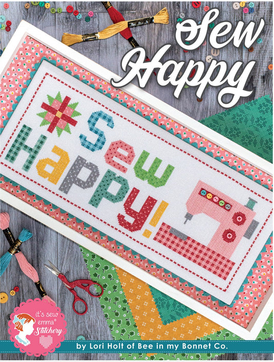 Sew Happy Cross Stitch Pattern # ISE-453 - Special Order