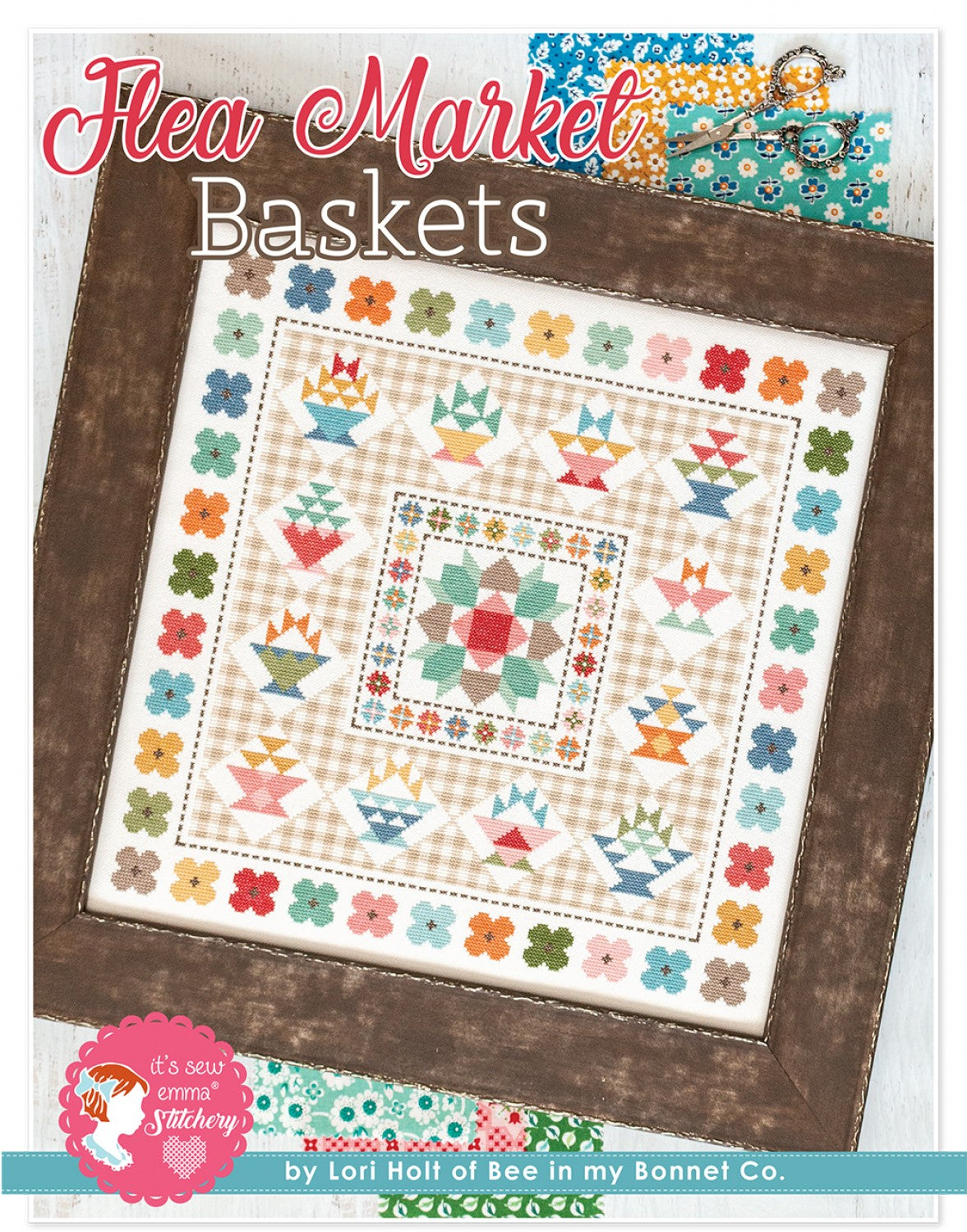 Flea Market Baskets Cross Stitch Pattern # ISE-455 - Special Order