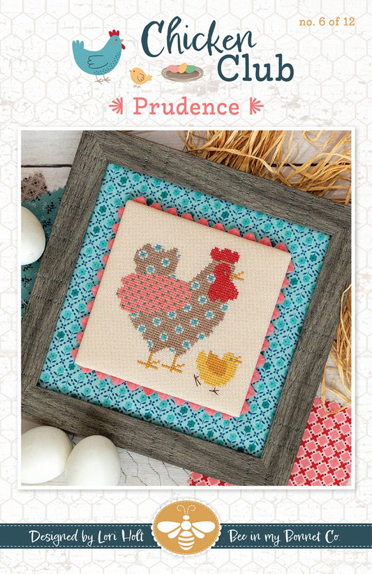 Chicken Club Cross Stitch Pattern of the Month 6 Prudence # ISE-483 - Special Order