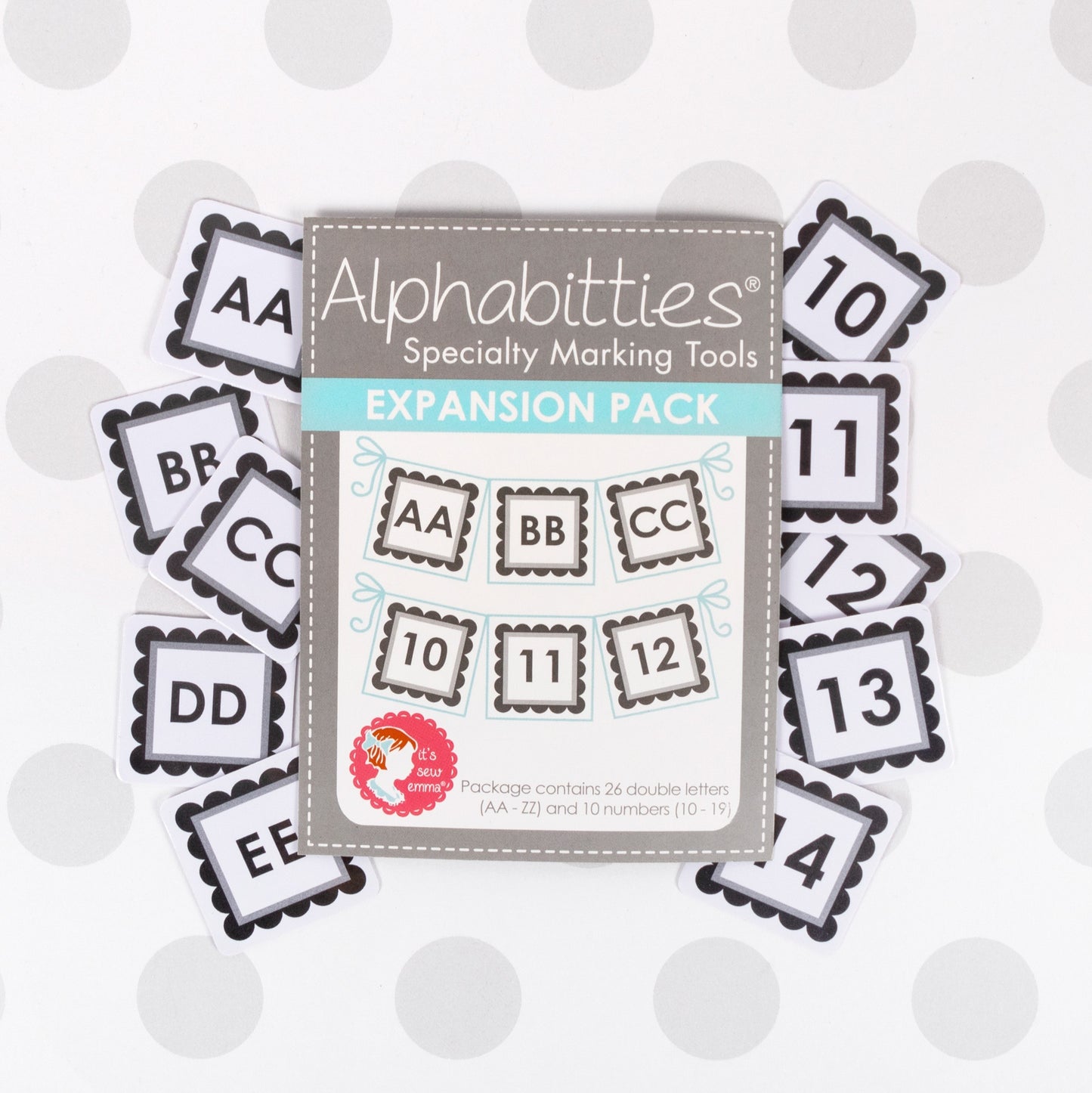 Gray Alphabitties Expansion Pack # ISE-757- Special Order