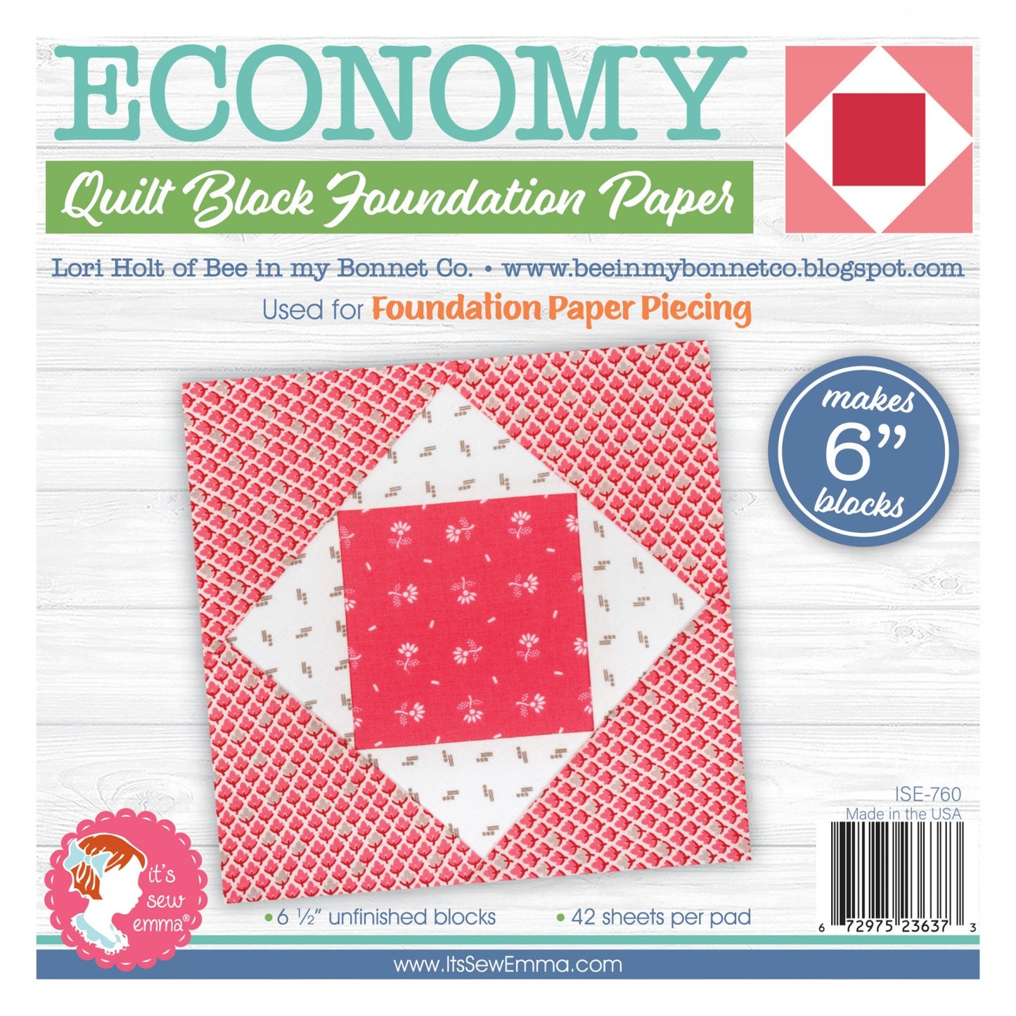 Economy Quilt Block Foundation Papers- Special Order