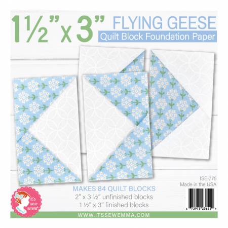 Flying Geese Quilt Block Foundation Paper- Special Order