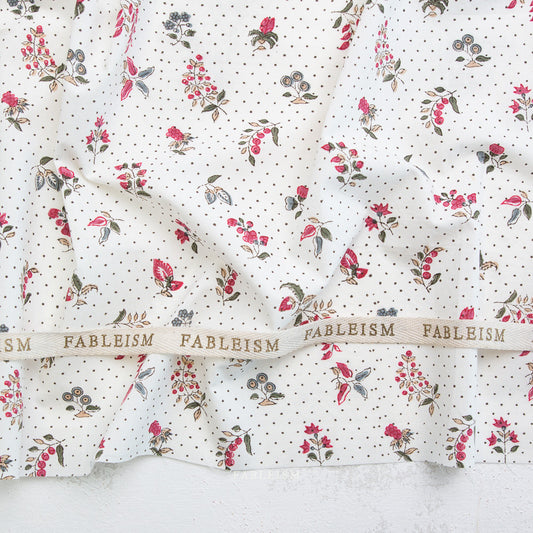 Indian Block Prints: Cottage by Fableism - Dottie Floral Cream BPCT-05-DOT-CREAM