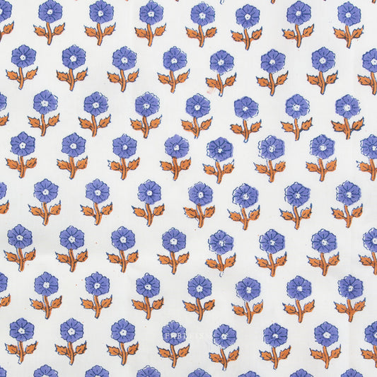 Indian Block Prints: Cottage by Fableism - Flowerling Violet BPCT-10-FWG-VIOLET