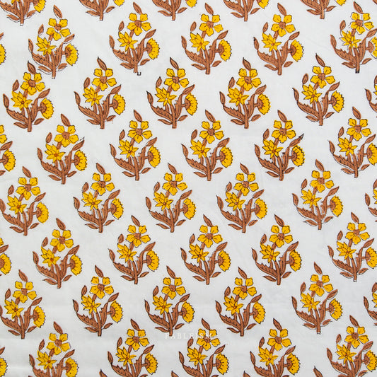 Indian Block Prints: Cottage by Fableism - Weekend Floral Summer BPCT-07-WEK-SUMMER