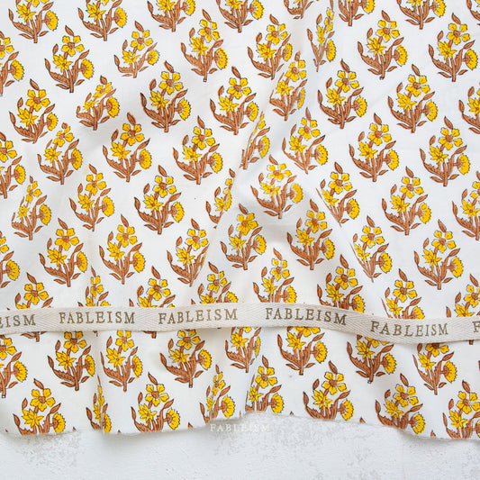 Indian Block Prints: Cottage by Fableism - Weekend Floral Summer BPCT-07-WEK-SUMMER