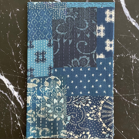 Indigo Blooming by Debbie Maddy: Koraju Patchwork Navy 48098 12