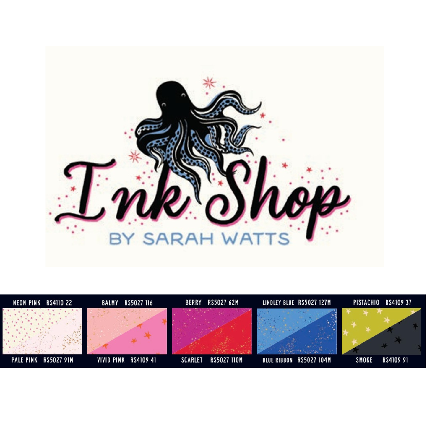 Ink Shop by Sarah Watts : Coodinating Fabric Bundles