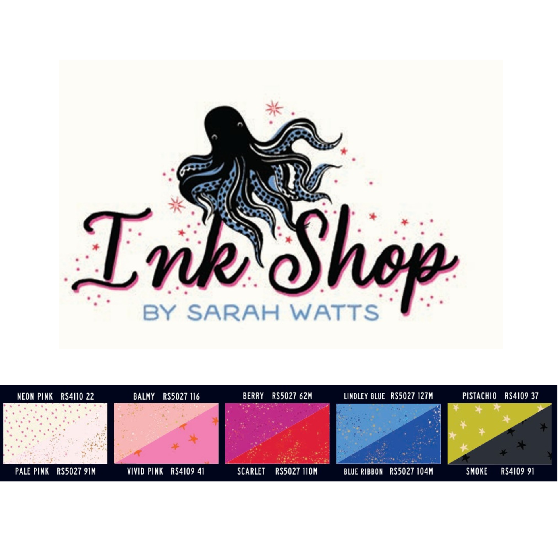 Ink Shop by Sarah Watts : Coodinating Fabric Bundles