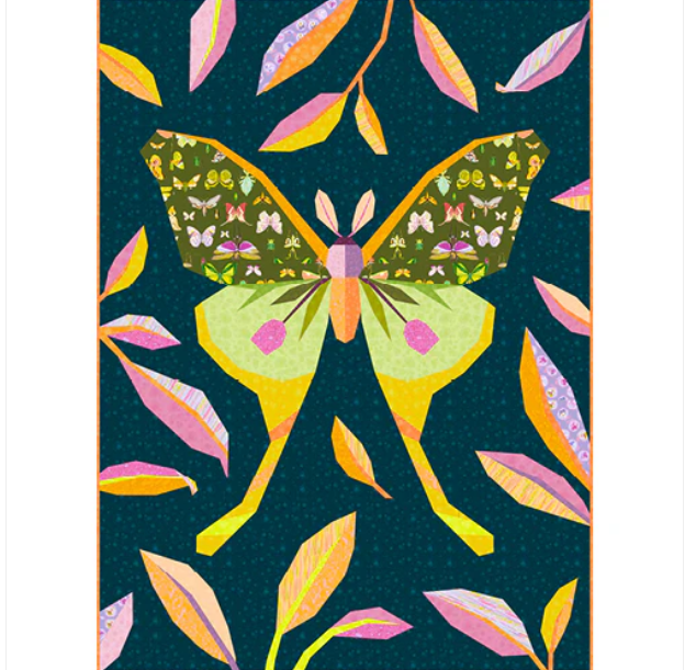 Insectarium by Tamara Kate : Luna Moth Quilt Front Shop Sample