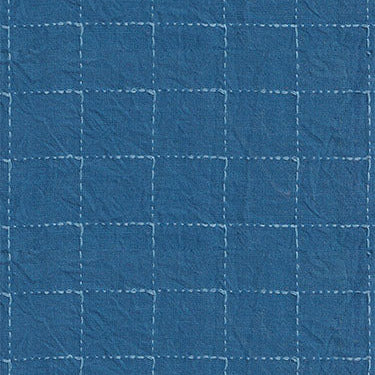 Intervals Wovens by Ghazal Razavi : Large Check Blue W91100-45