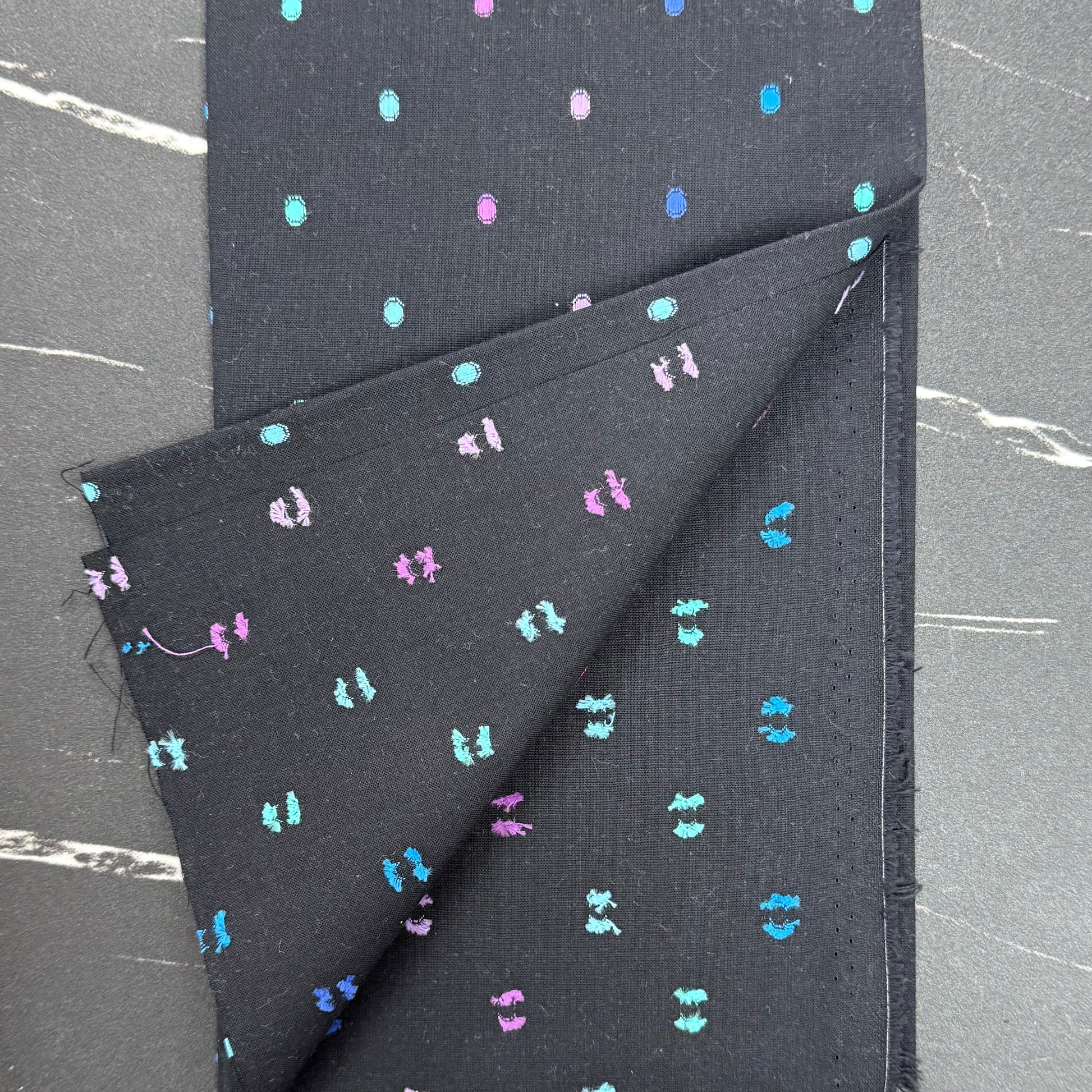 Intervals Wovens by Ghazal Razavi : Large Dots Black W91099-99