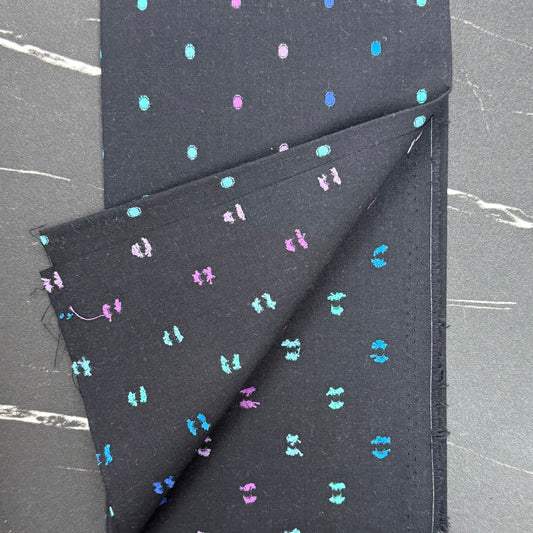 Intervals Wovens by Ghazal Razavi : Large Dots Black W91099-99