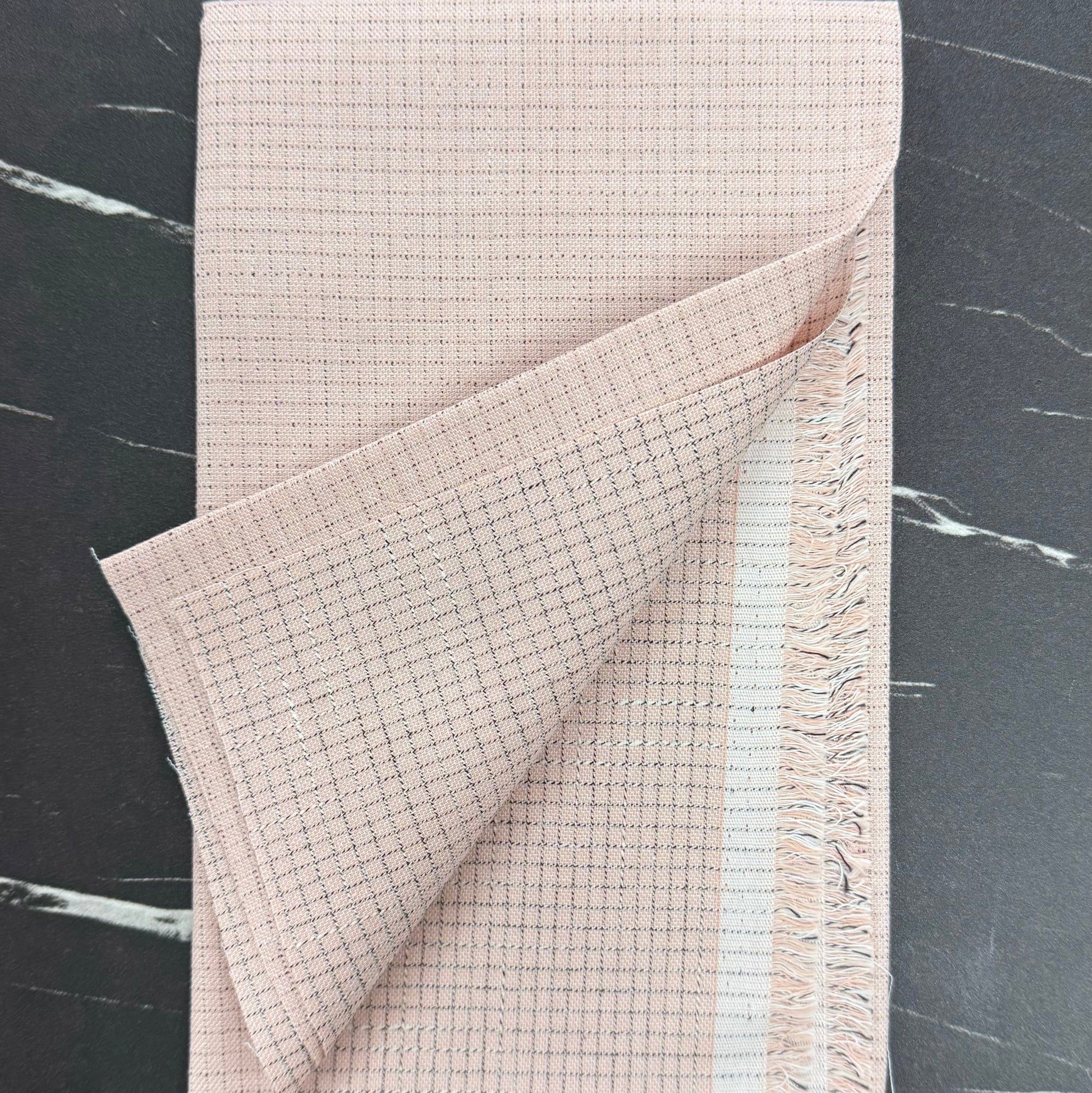 Intervals Wovens by Ghazal Razavi : Small Check Pink W91101-20