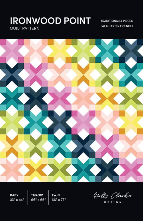 Ironwood Point Quilt by Holly Clarke Designs featuring Art Gallery Pure Solids - Quilt Kit - Multiple Sizes