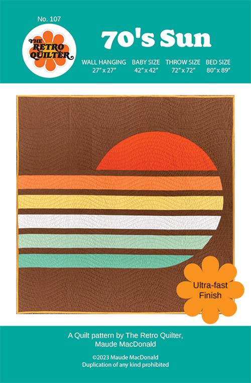 It Was The 70's by Cora Vickers : 70's Sun Quilt Kit
