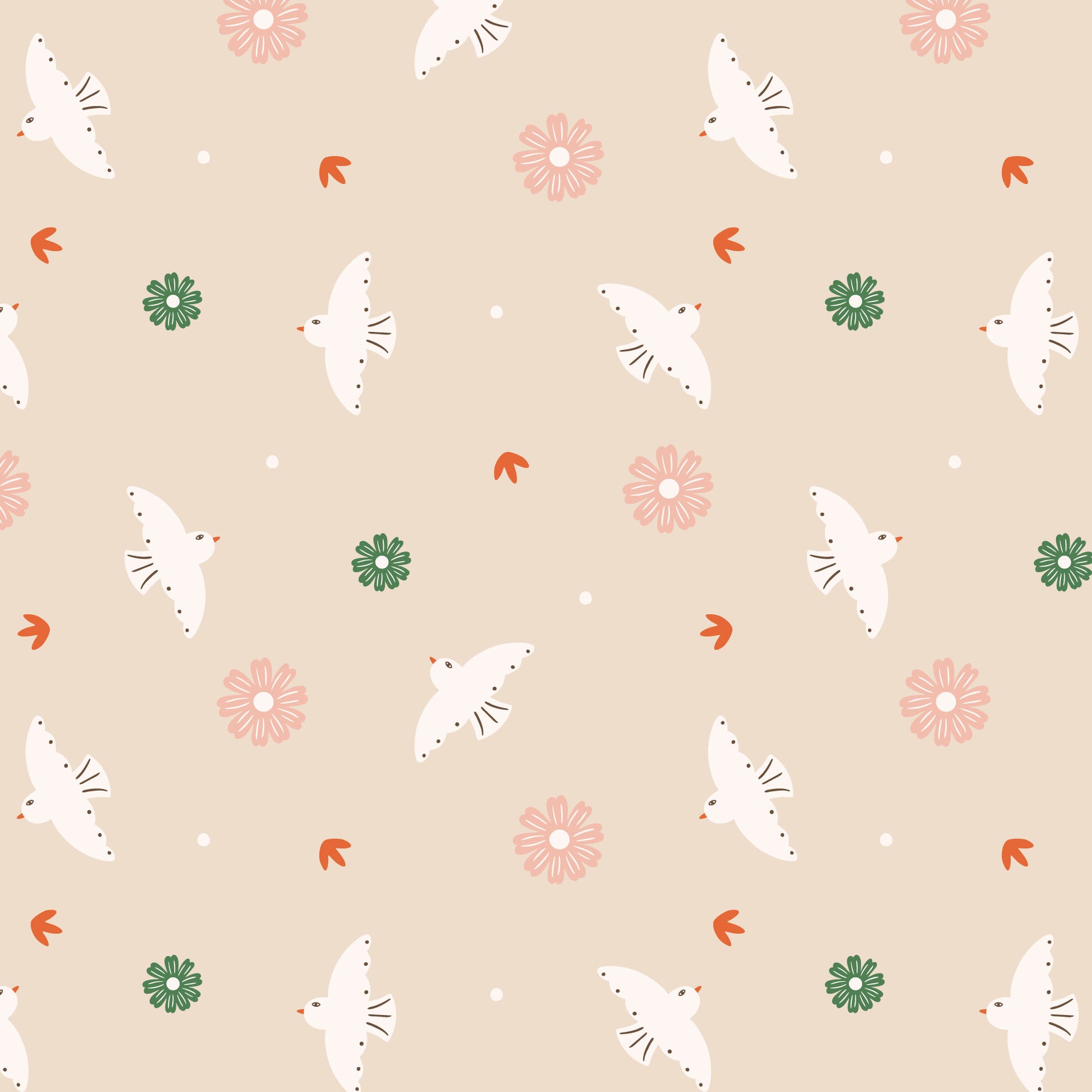 It Was The 70's by Cora Vickers : A Little Birdie Told Me Light Khaki 2293-75
