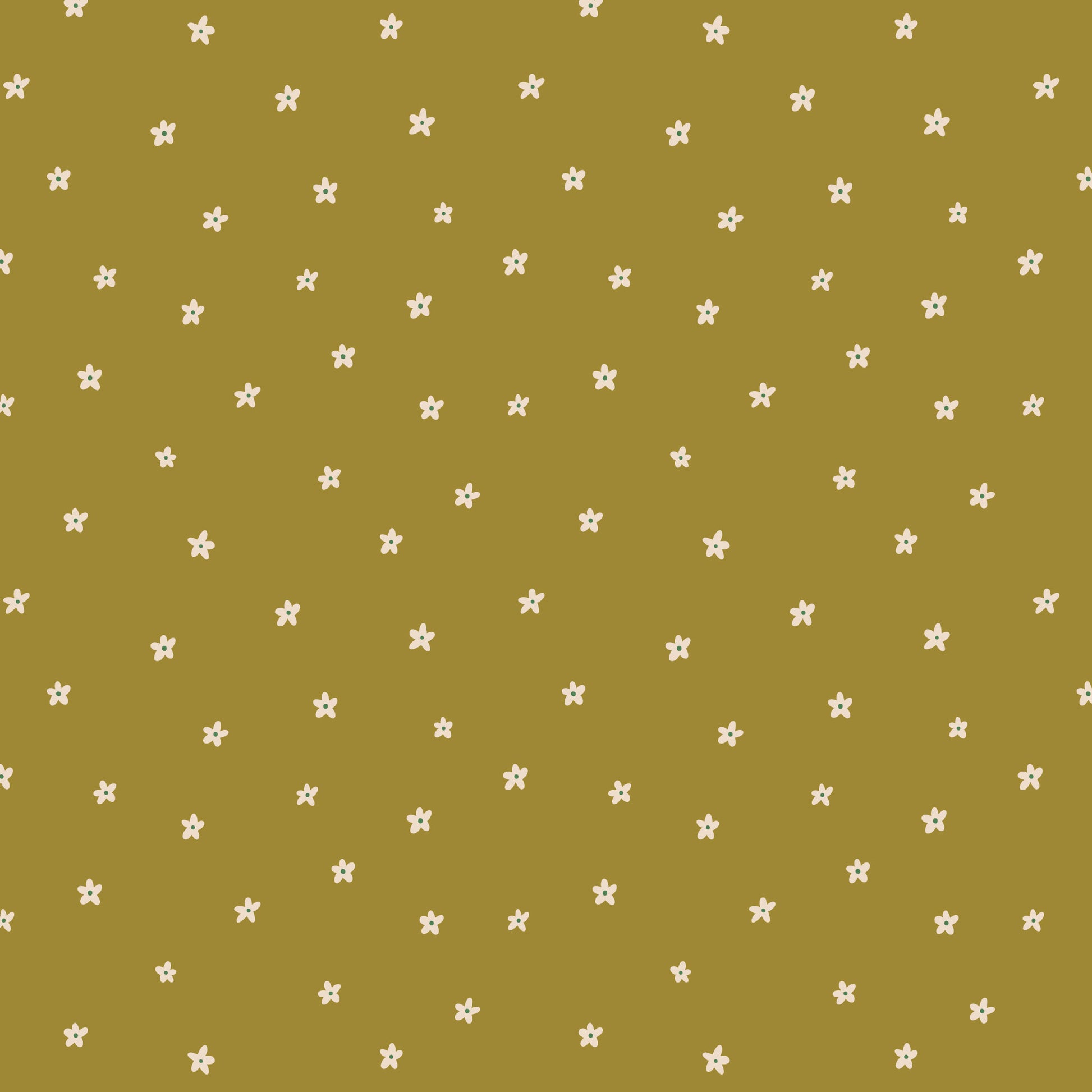 It Was The 70's by Cora Vickers : Disty Flowers Olive 2293-69