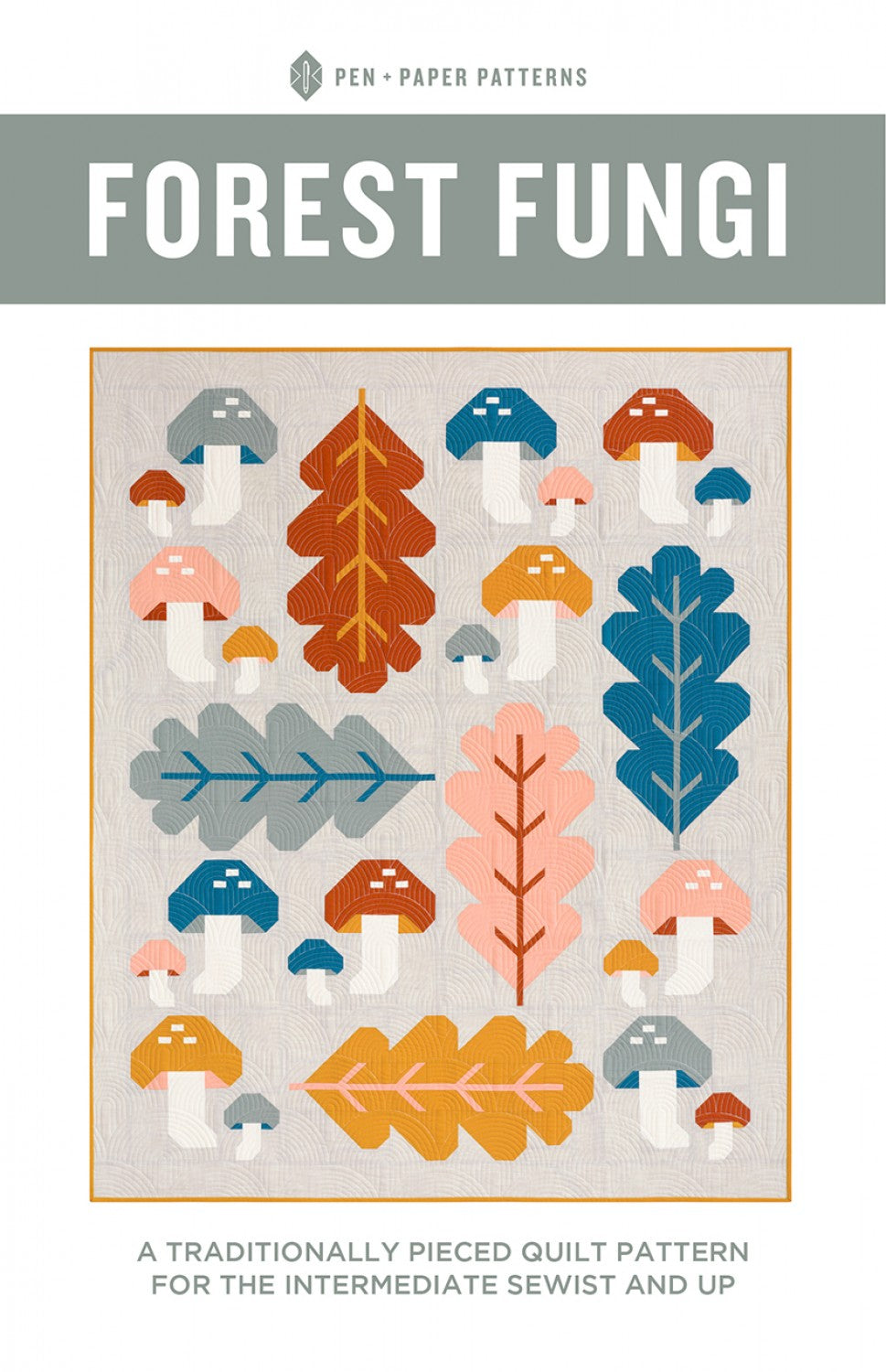 It Was The 70's by Cora Vickers : Forest Fungi Quilt Kit