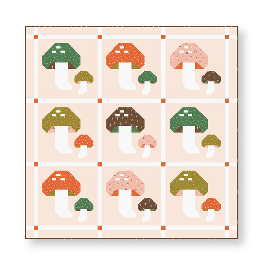 It Was The 70's by Cora Vickers : Forest Fungi Quilt Reference